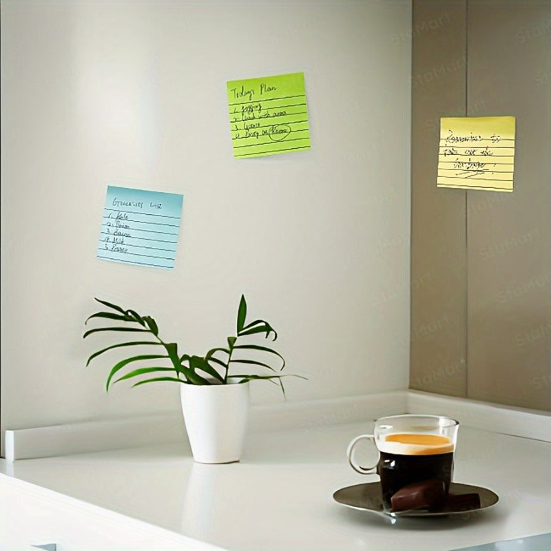 200-Sheet Sticky Notes Set In 4 Colors - Large & Small, Easy Post For Office, Home, School - Ideal For Marking, Writing & Memos Note Pads Sticky Note Pads