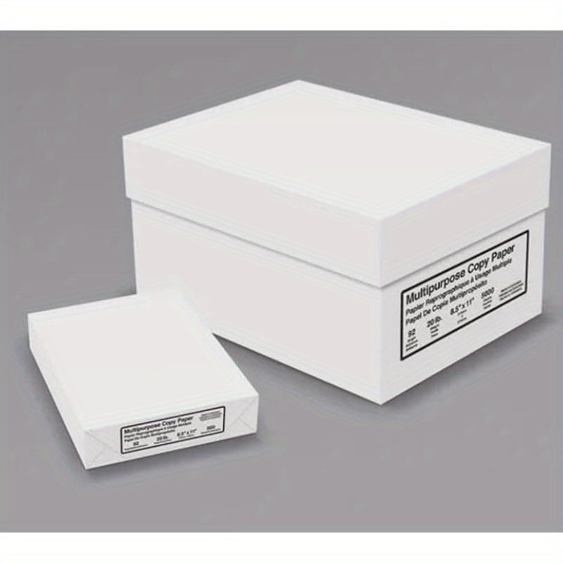 1 REAM Standard 8 1 2 x 11 Extra Bright White Ream of 20 lb. Copy Paper 500 Sheets For all type of home printers