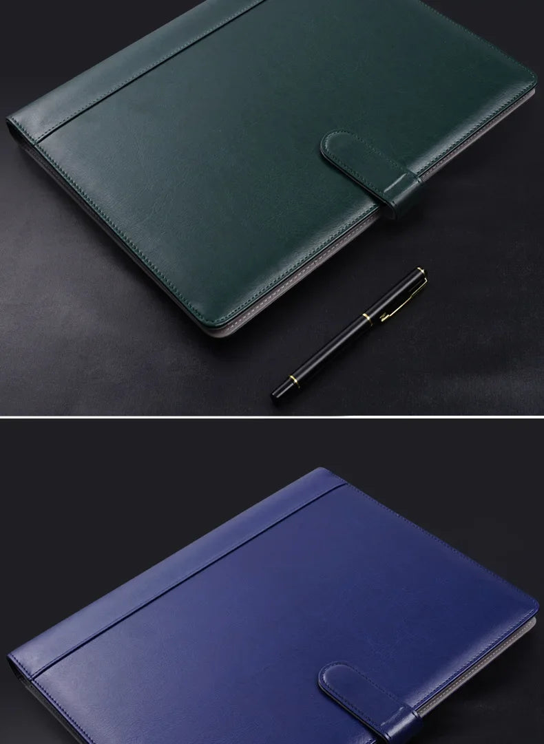 A4 Leather File Folder Custom Business Office Binder Sales Contracts Single Page Folder For Real Estate Transactions