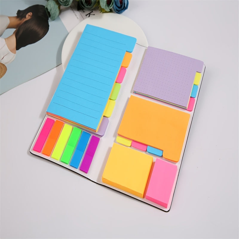402-Sheet Kraft Paper Notebook Set - Premium Office Stationery for Planner, Bullet Journaling, Notebook, Textbook, Calendar, School, and Home Office Supplies with Sticky Notes and Notepad
