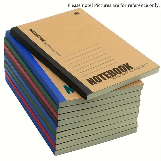 2/4/6pcs, A5 size soft leather notebook - 80 pages, matte, lined, simple office journal