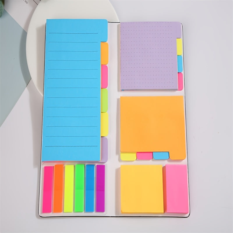 402-Sheet Kraft Paper Notebook Set - Premium Office Stationery for Planner, Bullet Journaling, Notebook, Textbook, Calendar, School, and Home Office Supplies with Sticky Notes and Notepad