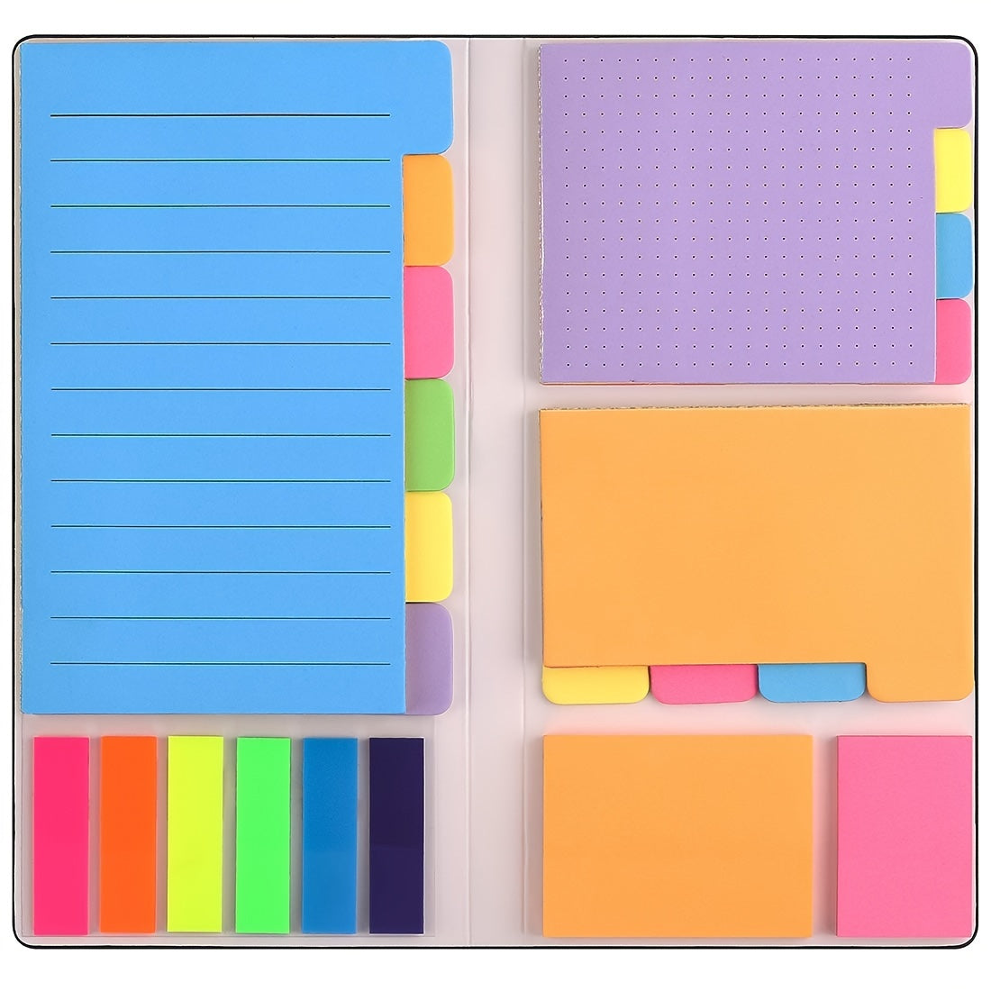 402-Sheet Kraft Paper Notebook Set - Premium Office Stationery for Planner, Bullet Journaling, Notebook, Textbook, Calendar, School, and Home Office Supplies with Sticky Notes and Notepad
