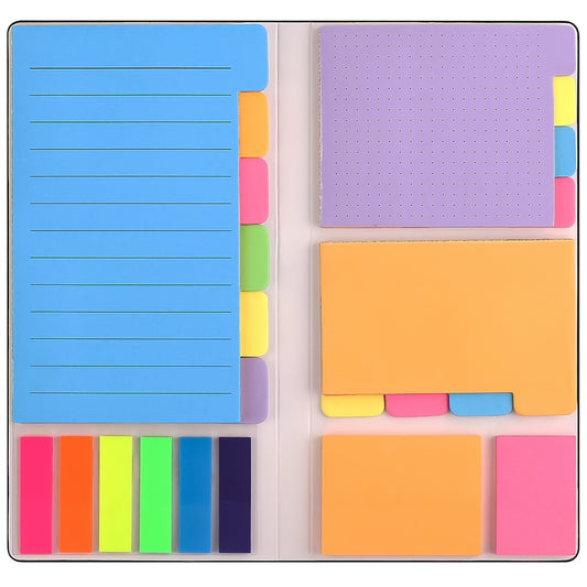 402-Sheet Kraft Paper Notebook Set - Premium Office Stationery for Planner, Bullet Journaling, Notebook, Textbook, Calendar, School, and Home Office Supplies with Sticky Notes and Notepad